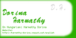 dorina harmathy business card
